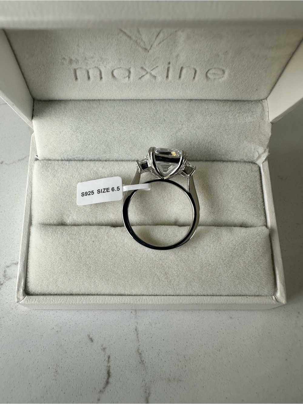 Maxine Ascher Cut 3 Stone Ring - Picture 7 of 7